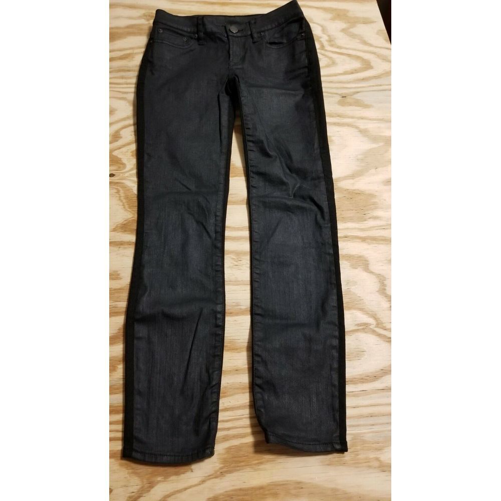 J. Crew Toothpick Women's Jeans Low‎ Rise 25 Inseam 27 Black